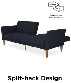 Ciemnoniebieska rozkładana sofa 205 cm Regal – Novogratz