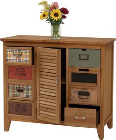 Komoda aptekarska MCW-O63,  korpus w kolorze naturalnym