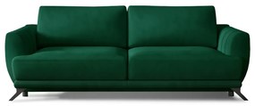 Sofa rozkładana z funkcją spania MEGIS VELVET zielona ELTAP