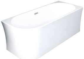 Wanna narożna - 201 L - 150 x 75 x 59 cm - Biała - Akryl - prawy narożnik - PONTICOLA