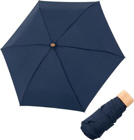 Doppler Nature Mini Cork Deep Navy damski składany parasol