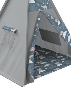 Tipi kolor niebieski tkanina wzorzysta