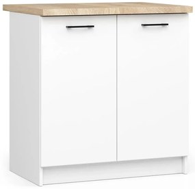 Biała Dolna Szafka Kuchenna 80 Cm B5-D38