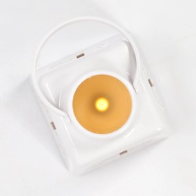 Świąteczny lampion ze świecą LED, 14 cm