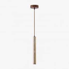Lampa Sufitowa Wisząca Led Z Naturalnego Kamienia Davise Travertine - Sklum