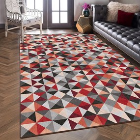 Czerwono-szary chodnik odpowiedni do prania 80x200 cm Ignite – Mila Home