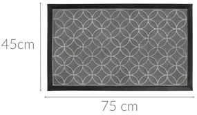 Wycieraczka gumowa pod drzwi FEUILLES, 45 x 75 cm