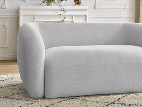 Jasnoszara sofa z tkaniny szenilowej 160 cm Celine – Bobochic Paris