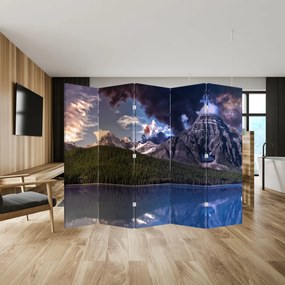 Parawan - Jezioro i góry (210x170 cm)