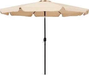 Regulowany, składany parasol ogrodowy SL-UM003B łamany, beżowy, 3 m