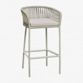 Zestaw 4 Wysokich Stołków Ogrodowych Arhiza Awokado & ↑75 Cm - Sklum