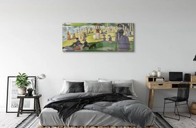 Obraz na szkle Niedzielne popołudnie na wyspie Grande Jatte - Georges Seurat