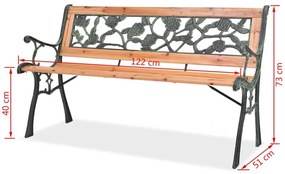 Drewniana ławka ogrodowa W8-K79