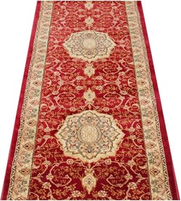 Czerwony elegancki chodnik vintage na metry G2-E08