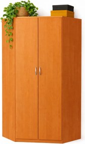 Narożna szafa z półkami olcha R1-P63