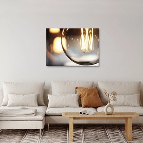 Obraz świecącej żarówki (70x50 cm)