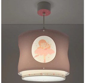 Dalber 60912 - Żyrandol dziecięcy PRINCESS DANCE 1xE27/15W/230V różowy