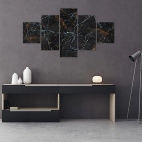 Obraz - Czarny marmur (125x70 cm)