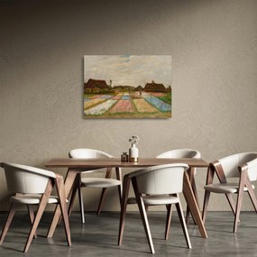Obraz na szkle - Vincent van Gogh, Flower Beds in Holland, reprodukcje (70x50 cm)