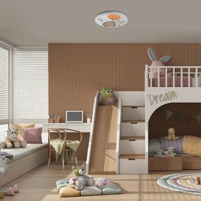 Rabalux 71191 dziecięca lampa sufitowa LED Hedgy -jeż i balon, 24 W, IP20, śred. 37,5 cm