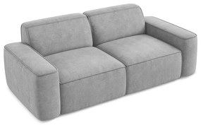 Jasnoszara sofa z tkaniny szenilowej 204 cm Omao – Makamii