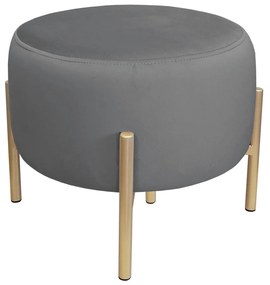 Pufa OLA LOFT ławka podnóżek metal złota BL14