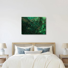 Obraz - Zielony mikroskopowy obraz (70x50 cm)