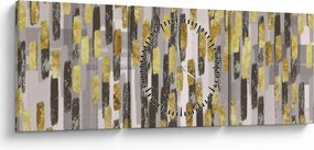 Obraz - Nowoczesna dekoracja (z zegarem) (90x30 cm)