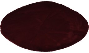 Dywan okrągły do salonu z miękkiego, sztucznego futerka, Ø 80 cm