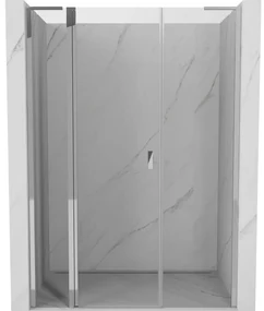 Mexen Mist L drzwi prysznicowe uchylne 135 cm, transparent, chrom - 8A4L-135-001-01-00