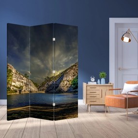Parawan - Krajobraz z jeziorem (126x170 cm)