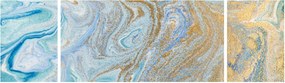 Obraz - Niebieski marmur (170x50 cm)