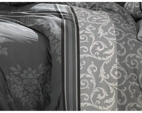 BedTex Bawełniana pościel Natura szara, 220 x 200cm, 2 szt. 70 x 90 cm