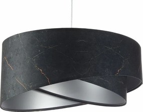 Lampa wisząca BLACK MARBLE czarna/srebrna