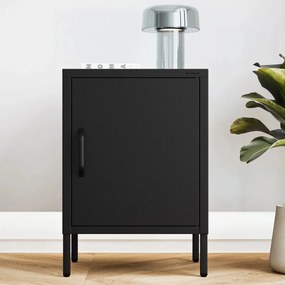 Metalowa szafka nocna Modern Mia, kolor czarny