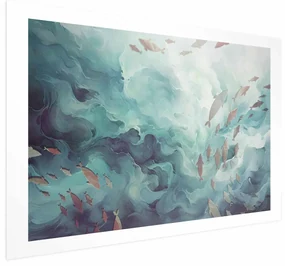 Plakat Ryby w oceanie 90x60 cm bez ramy z marginesem ARTGEIST B