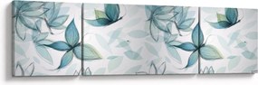 Obraz - Niebieskie motyle (170x50 cm)