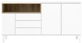 Biała komoda 176x90x49 cm Roomers – Tvilum