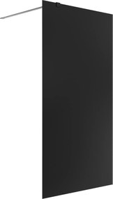 Ścianka prysznicowa WALK IN FIX czarna prostokątna 8 mm Molis Classic Black MASSI | rożne rozmiary : Kolor profili kabiny - złoty szczotkowany, Szerokość ścianki - 90 cm , Typ montażu - WALK in FIX (Do ściany)