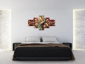 Obraz – Elegancki paw (125x70 cm)