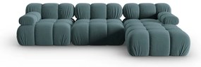 Morska aksamitna sofa 285 cm Bellis – Micadoni Home