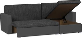 Narożnik z funkcją spania MADRIT Szary/Ciemny szary