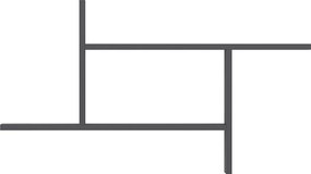 Półka ścienna RYAN-antracyt szary, 99x55x14