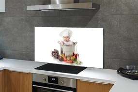 Panel nad Blat Kuchenny Zabawne Ujęcie z Warzywami