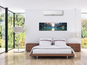 Obraz - Górskie jezioro (170x50 cm)