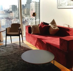 Fotel bez boków puf 90 NOi Basic Absynth