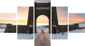 Obraz bramy, Yellowstone (125x70 cm)