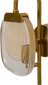 Szklany kinkiet w kolorze złota Softy – Mauro Ferretti