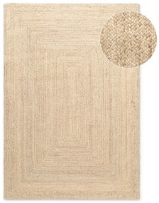 Dywan z juty dwustronny/tkany ręcznie w jasnym naturalnym kolorze 80x150 cm Sharmila Natural White – Hanse Home