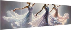 Obraz - Trzy baletki (170x50 cm)